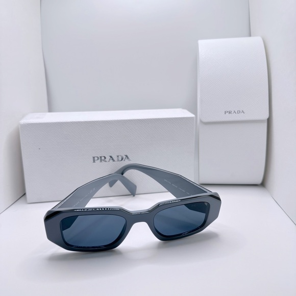 Prada - Sunglasses Symbole PR17WS - Marble Grey / Black, NIB 49-20-145 - Picture 2 of 16